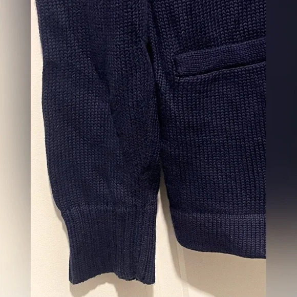 Lauren Ralph Lauren Knitted Cowl Neck Embroidered Cardigan 100% Cotton Size XL - Picture 6 of 10